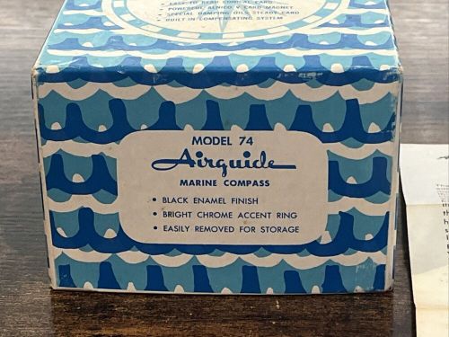 Vintage AIRGUIDE Model 74 MARINE BOAT COMPASS IN ORIGINAL BOX Collectible, US $49.99, image 5