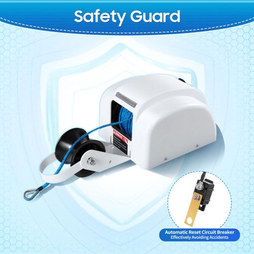 45 LBS Boat Anchor Winch Electric Marine Winch With Wireless Remote Free Fall, US $196.03, image 2