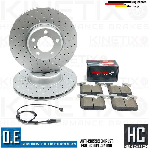 FOR BMW 330d 335d F30 F31 F34 DRILLED FRONT BRAKE DISCS MINTEX RACING PADS 340mm, US $, image 3