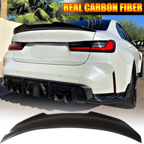 REAL CARBON Rear Trunk Spoiler Tail Wing For BMW G20 330i M340i G80 M3 2018-2024, US $189.05, image 16