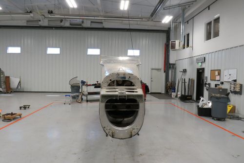 Cessna 195a fuselage w bill of sale, airworthiness, logs, and data tag