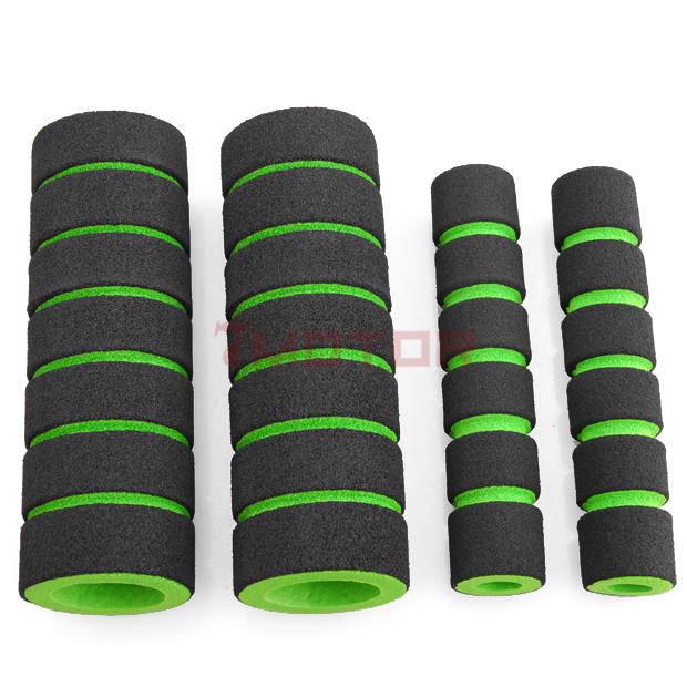 2 Pair Green Sponge Foam Nonslip Handlebar Grips Hand Brake For Motorcycle Bike, US $3.49, image 4