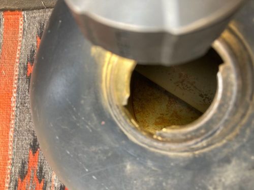 Old Harley Chopper Peanut Gas Tank Fuel K Model Sportster Panhead Shovelhead OEM, US $134.95, image 11