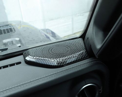 For Jeep Wrangler JL 2018-2021 Carbon Fiber Central Control Speaker Ring Trim 2*, US $64.06, image 2