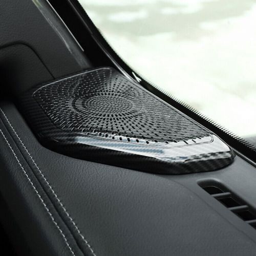For Jeep Wrangler JL 2018-2021 Carbon Fiber Central Control Speaker Ring Trim 2*, US $64.06, image 3
