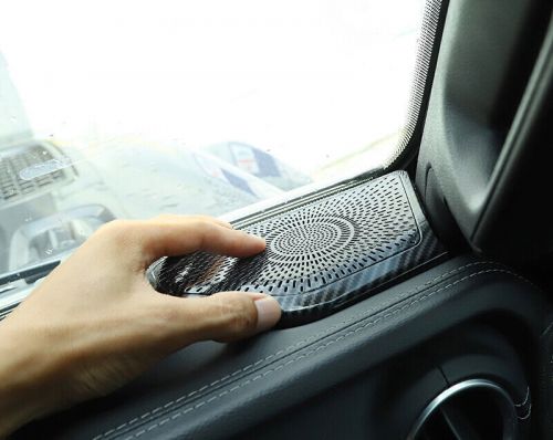 For Jeep Wrangler JL 2018-2021 Carbon Fiber Central Control Speaker Ring Trim 2*, US $64.06, image 6