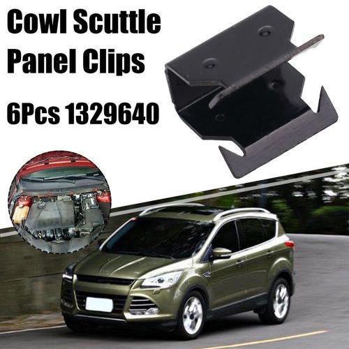 17) Metal Clamps 6X Cowl Scuttle Panel Trim Clips for Ford For Focus MK2, C $10.85, image 9