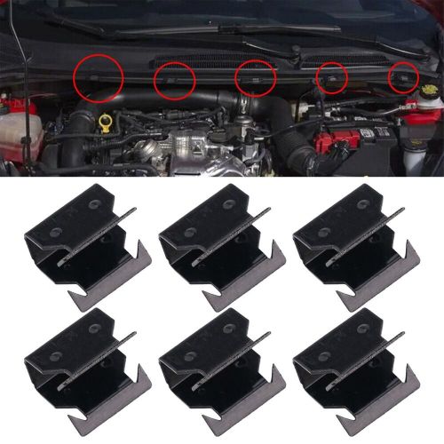 17) Metal Clamps 6X Cowl Scuttle Panel Trim Clips for Ford For Focus MK2, C $10.85, image 12