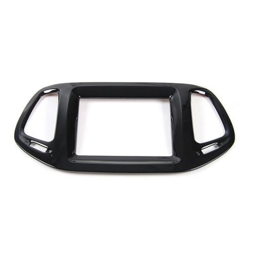 Fit For Jeep Compass 17-2020 Bright Black GPS Navigation Panel Frame Cover Trim, US $47.82, image 3