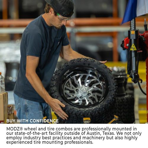 MODZ 14" Falcon Matte Black Golf Cart Wheels and Tires (23x10.00-14) - Set of 4, US $790.95, image 2