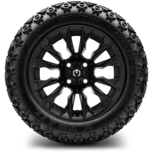 MODZ 14" Falcon Matte Black Golf Cart Wheels and Tires (23x10.00-14) - Set of 4, US $790.95, image 4