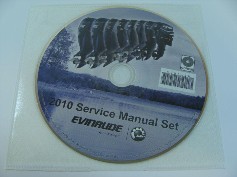 2010 brp / omc / evinrude is e-tec complete service manual set on cdrom 5008156