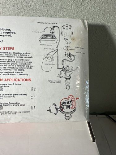 NOS Borg Warner Electronic Ign Kit EI-1 1962-72 Chrysler Dodge V8 engines GM, US $60.00, image 3