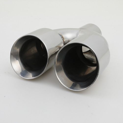 2.5" Inlet 3.5" Outlet 9.5" Length Chrome Polished Steel Exhaust Tailpipe Tip, US $59.93, image 4