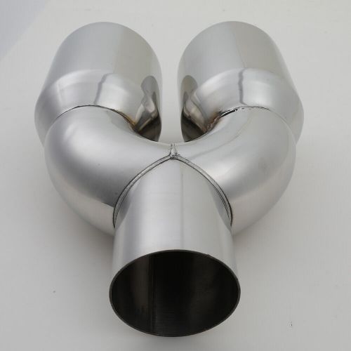 2.5" Inlet 3.5" Outlet 9.5" Length Chrome Polished Steel Exhaust Tailpipe Tip, US $59.93, image 5