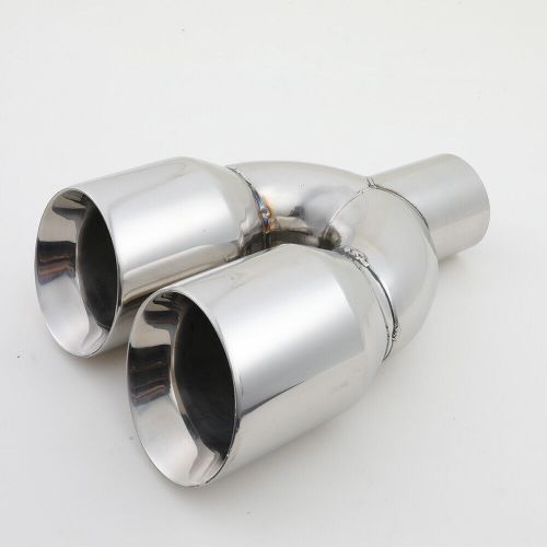 2.5" Inlet 3.5" Outlet 9.5" Length Chrome Polished Steel Exhaust Tailpipe Tip, US $59.93, image 7