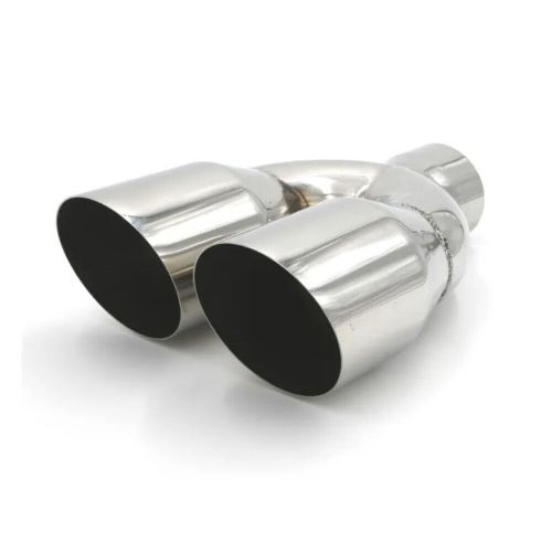 2.5" Inlet 3.5" Outlet 9.5" Length Chrome Polished Steel Exhaust Tailpipe Tip, US $59.93, image 8