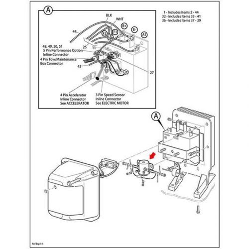 36 VOLT Ezgo Solenoid Series Txt Pds Dcs for Golf Cart Marathon Contactor, US $34.66, image 2