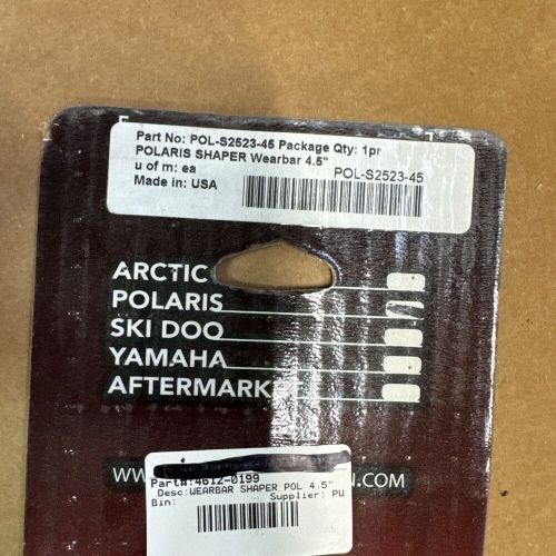 Stud boy 4.5" snowmobile shaper bars polaris pro-steer ski carbide pol-s2523-45