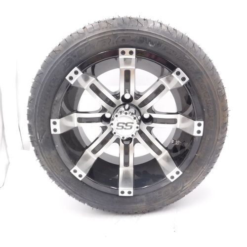 215/40-12 DOT Tire on 12" Gunmetal Yukon Wheel for Golf Cart Yamaha G Models, US $119.99, image 3