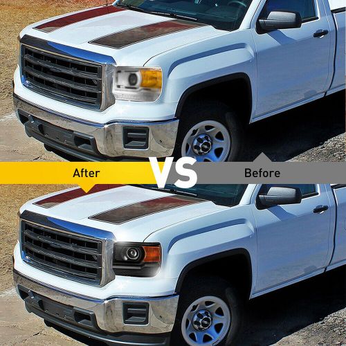 Black Amber Corner Projector Headlight Lamp For 15-19 Sierra GMC 2500HD 3500HD, US $194.99, image 5