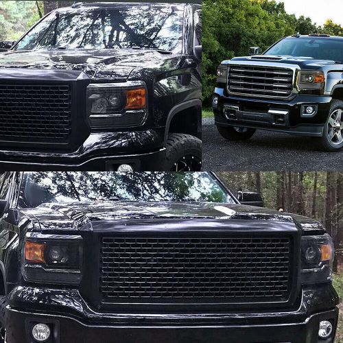 Black Amber Corner Projector Headlight Lamp For 15-19 Sierra GMC 2500HD 3500HD, US $194.99, image 6