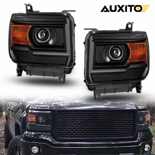 Black Amber Corner Projector Headlight Lamp For 15-19 Sierra GMC 2500HD 3500HD, US $194.99, image 12
