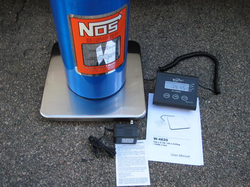 Nos/nitrous/nx/zex/edelbrock/holley/ portable digital nitrous bottle scale new!