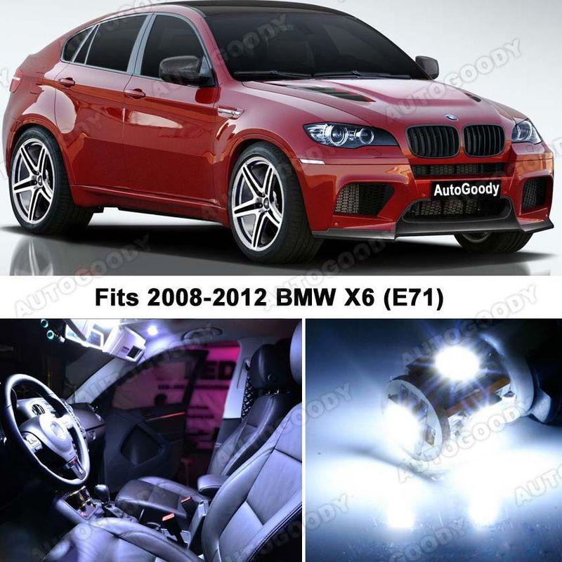 Bmw x6 white led lights interior package kit m e71