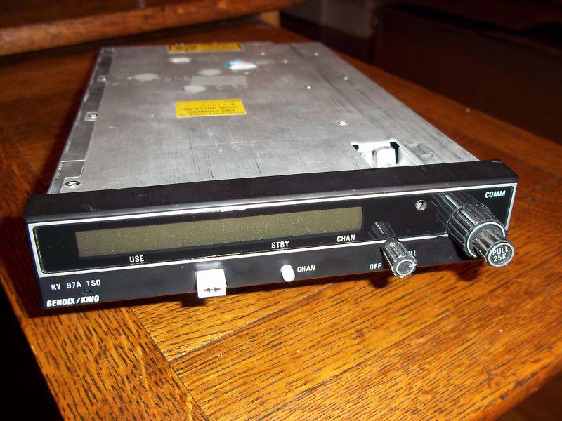 Bendix king ky 97a  vhf comm transceiver - with serviceable tag, tray, connector