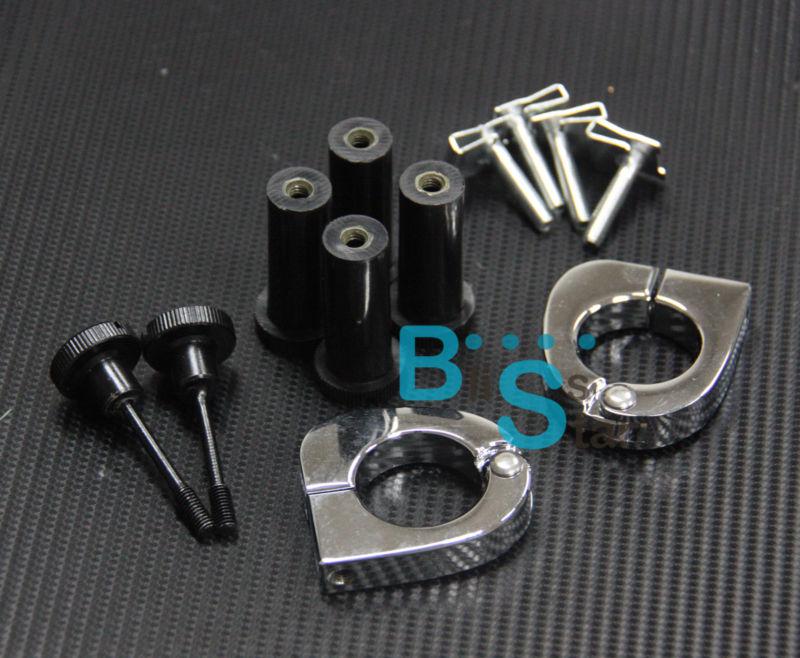 Glossy Black Lower vented Fairing + CNC Mounting Brackets Fit Harley Davidson, US $218.00, image 2