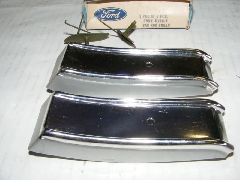 1969 FORD FULLSIZE GRILLE BAR ROD PAIR GRILL NOS NEW OLD STOCK 2PC, US $12.49, image 2