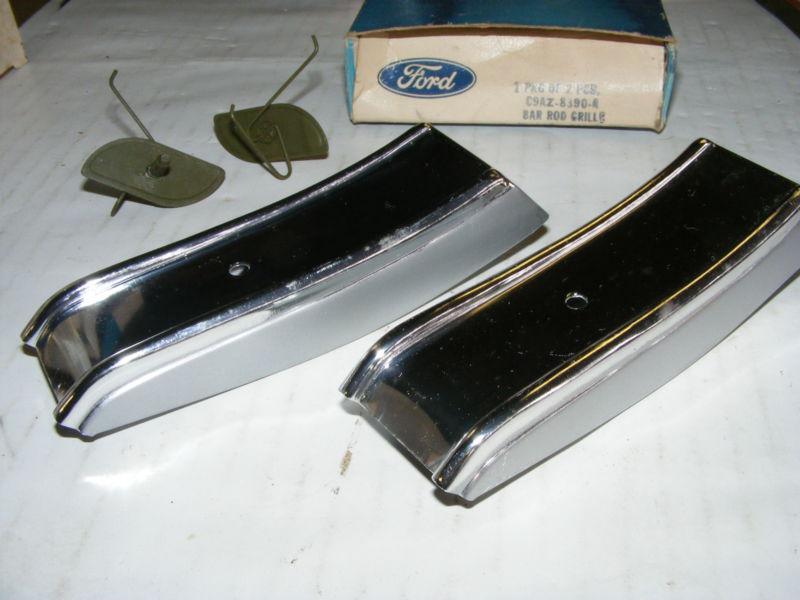 1969 FORD FULLSIZE GRILLE BAR ROD PAIR GRILL NOS NEW OLD STOCK 2PC, US $12.49, image 4