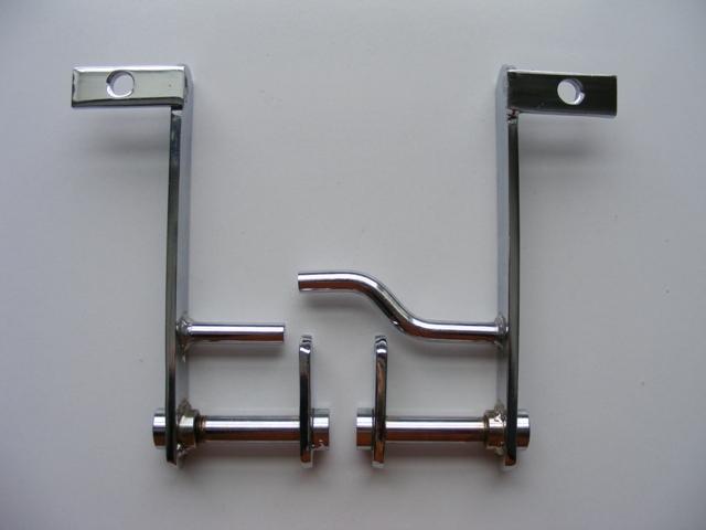 Vintage cushman eagle scooter chrome clutch & brake levers pedals