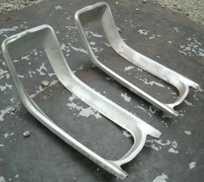 1966 66 Chevy Chevrolet Chevelle Rear Tail Light Lamp Bezel Trim Pair LH RH OEM, US $19.99, image 3