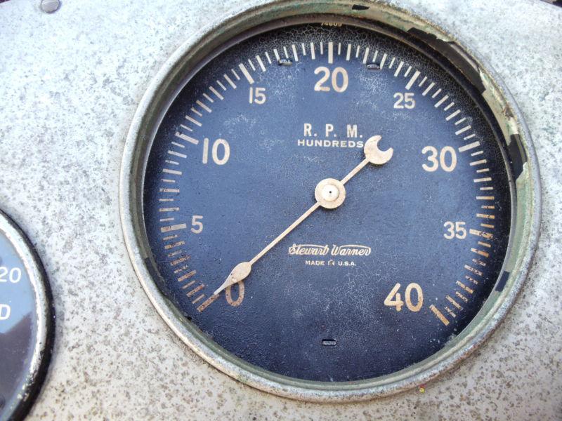 Find Garwood Stewart Warner instrument panel gauge cluster 41 42 46 47