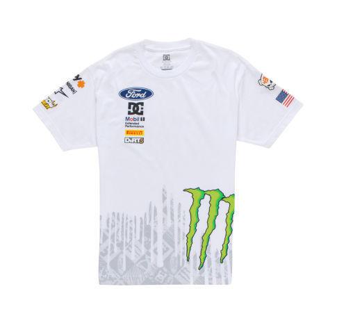 Dc ken block monster ford 43 shift t-shirt white small