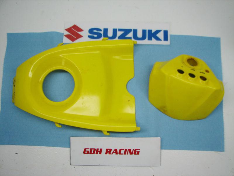 2006 z400 ltz 400 stock yellow tank cover & handlebar cover set 2