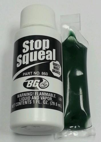 Find New Lot of 10 BG Products STOP SQUEAL bottles with Free Lube in