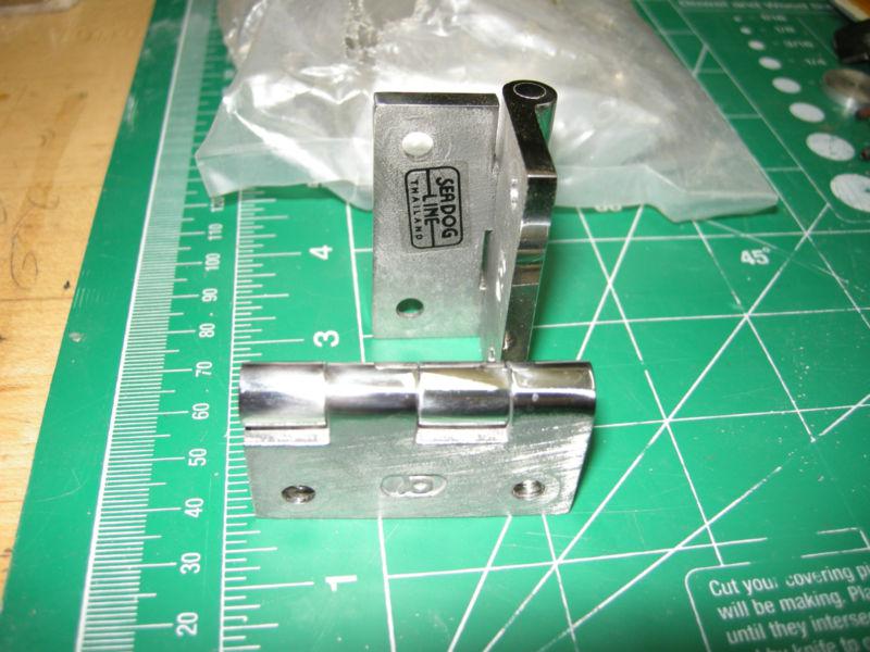 Pair (2) sea dog 2" x 2" butt hinges investment cast 316 stainless, nib and nr!