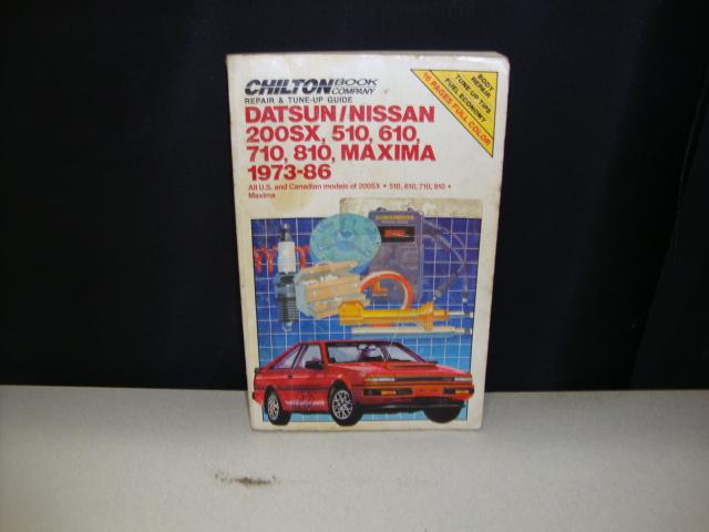 Chilton's 1973-1986 datsun / nissan repair & tune up guide manual 200sx maxima