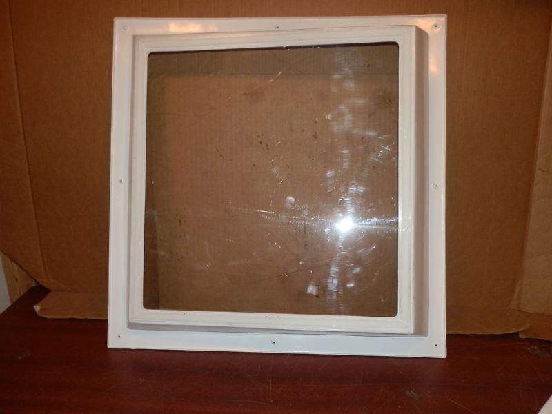 Rv clear skylight f.o. 24 5/8" tall x 24 5/8" wide x 4" thick 