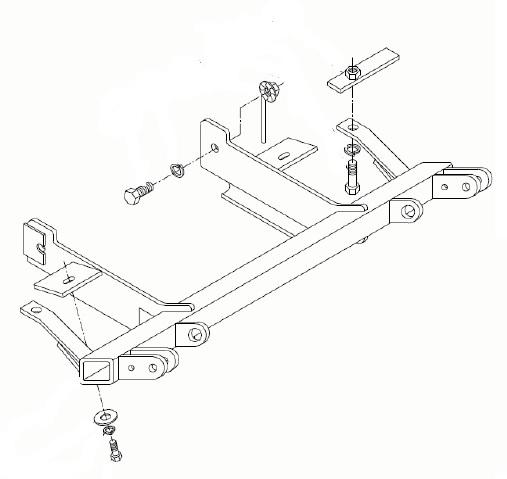 Blue ox bx3503 base plate for geo tracker 2 door 89-95
