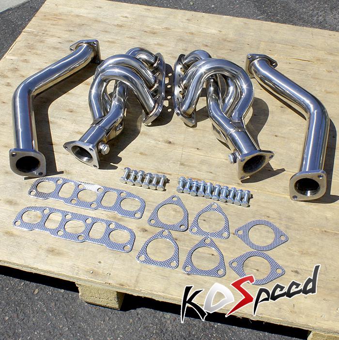 Stainless steel exhaust header+downpipe down pipe 03-07 350z g35 fairlady z z33