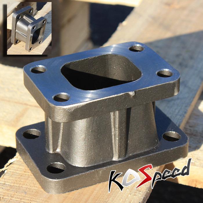 Turbo charger turbocharger manifold flange adapter t3-t25 cast iron conversion