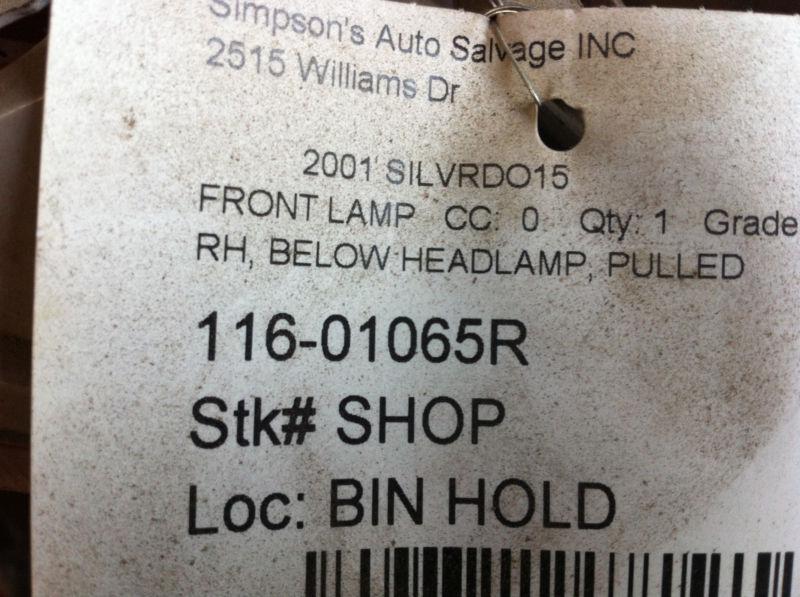 1999-2002 Chevy Silverado 1500 LEFT & RIGHT Front Parking Turn Marker Light , US $20.00, image 4