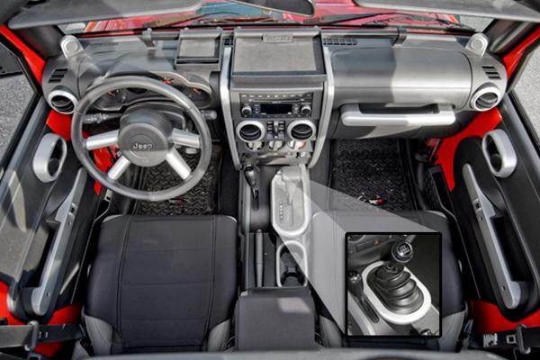 Rugged ridge 11151.95 - 07-10 jeep wrangler interior accent kit m/t
