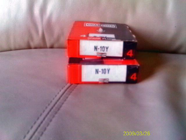Champion n10y plugs, mopar  426 hemi 1966-71, 427 & 454 chevy, 273 mopar, 8 nos
