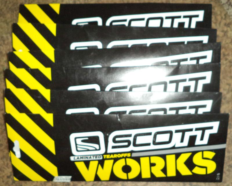 New scott works pro tearoffs for recoil/ns/xi/80's goggles, 6 packs of 3 stacks
