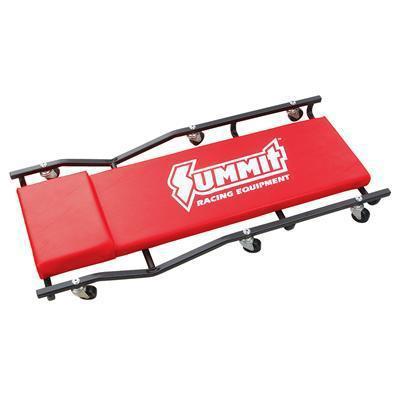 Summit creeper red/black steel frame ball bearing casters ea g1019